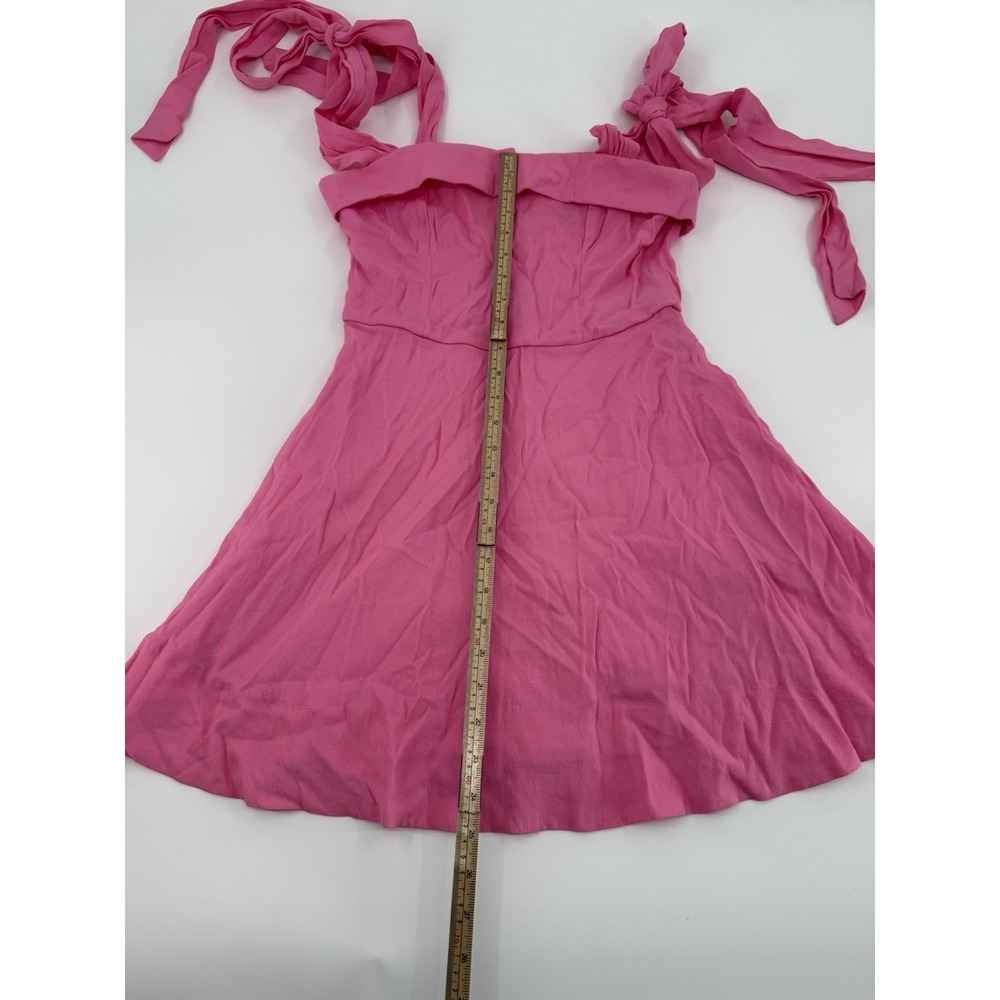 Mi Ami for Francesca's Pink Tie Strap Mini A Line Women's Dress  Size S - Picture 3 of 8